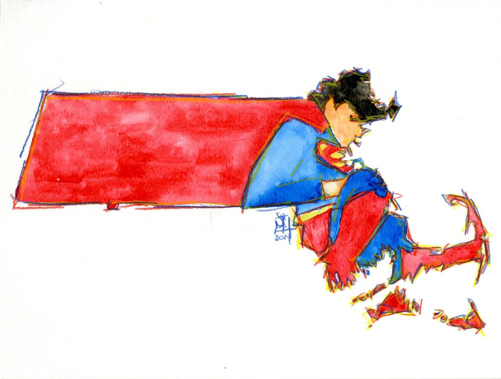 Massachusetts as Superman, putting on the brakes in mid-air