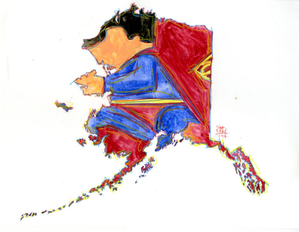Alaska as Superman