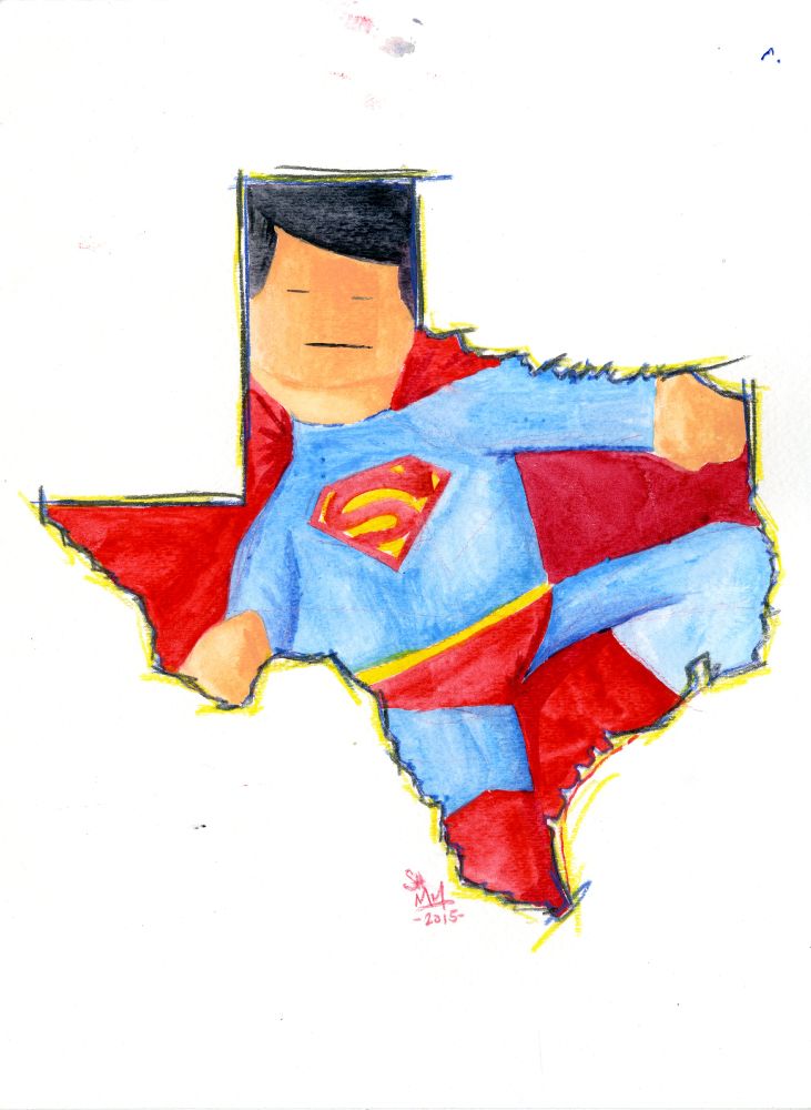Texas as Superman