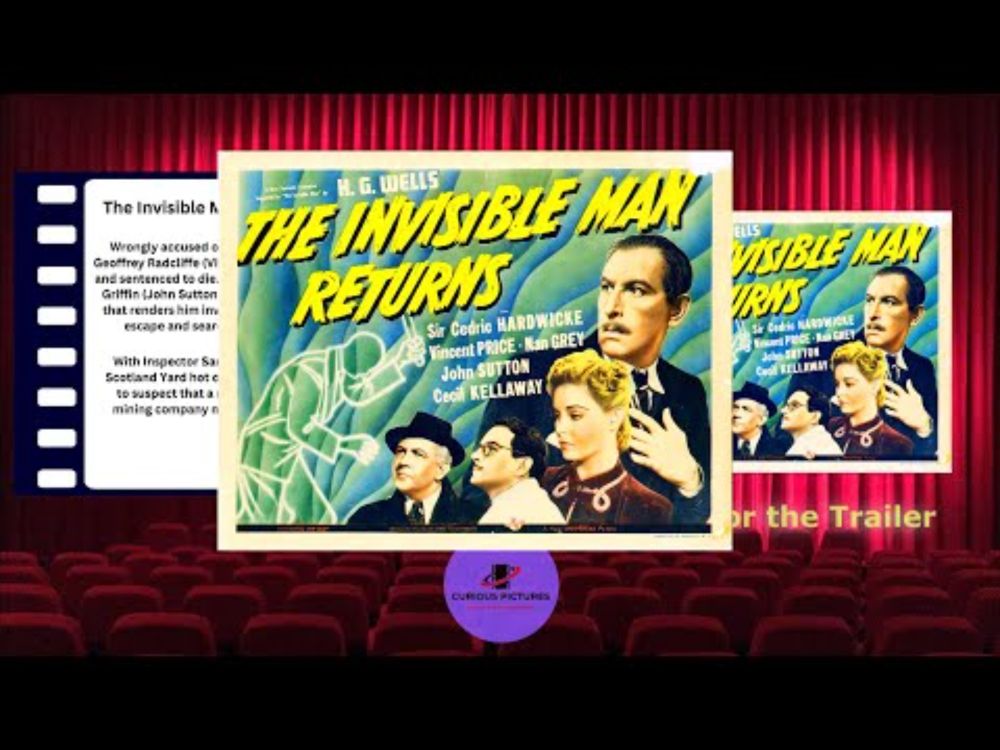 The Invisible Man Returns Facts and Trailer #vincentprice #movie #filmtrailers  @curiouspics