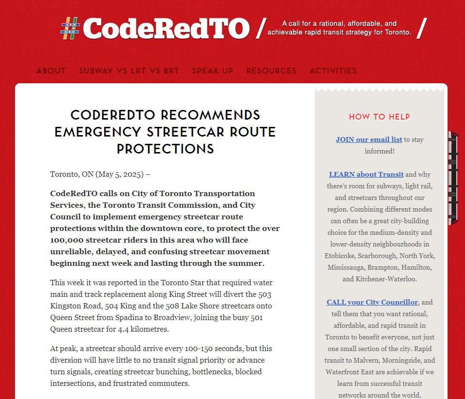 Screenshot from linked press release with CodeRedTO branding