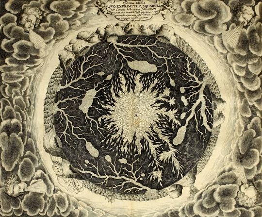 Athanasius Kircher's (17th Century) imagining of our subterranean world.