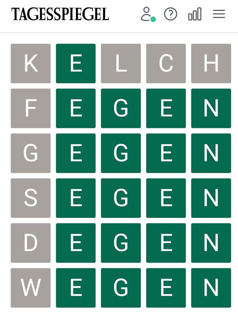 Begriffel, Worte raten