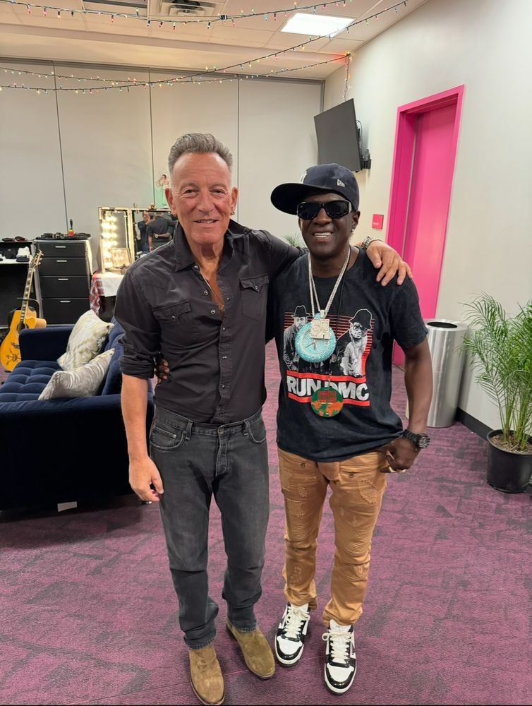 The Boss Bruce Springsteen and Flavor Flav