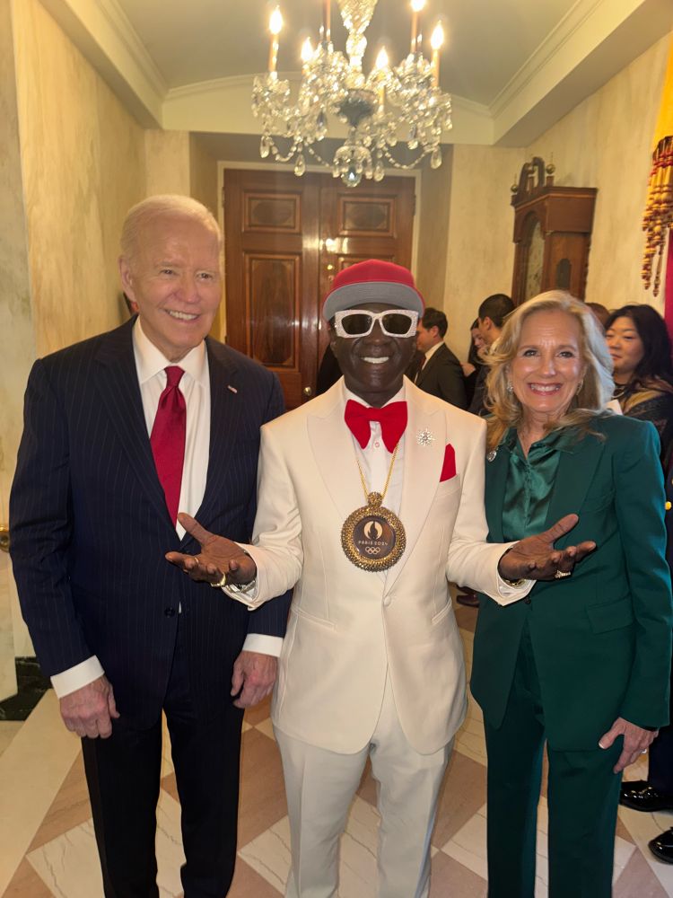 Flavor Flav with President Biden and Dr Jill Biden 