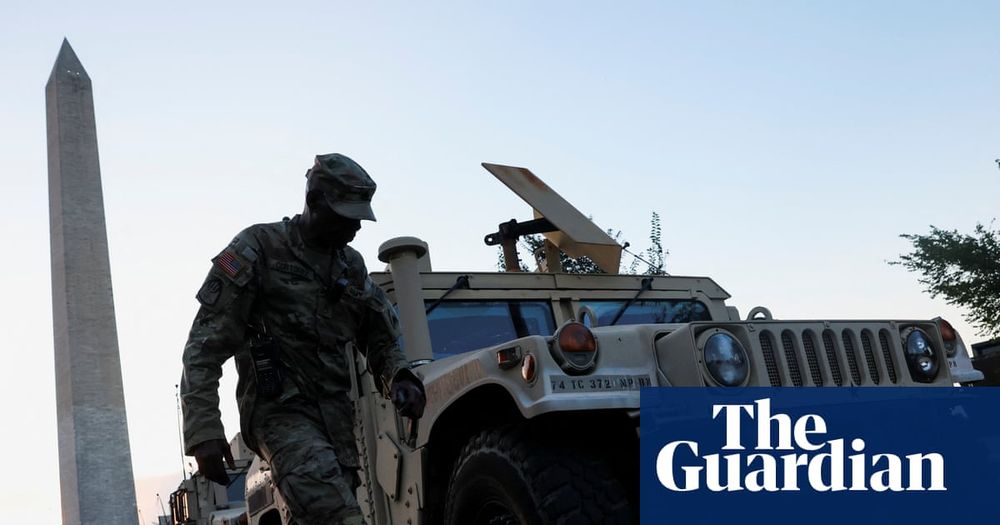 Troops appeared in US capital Tuesday night as president’s move is widely condemned as an authoritarian power grab
