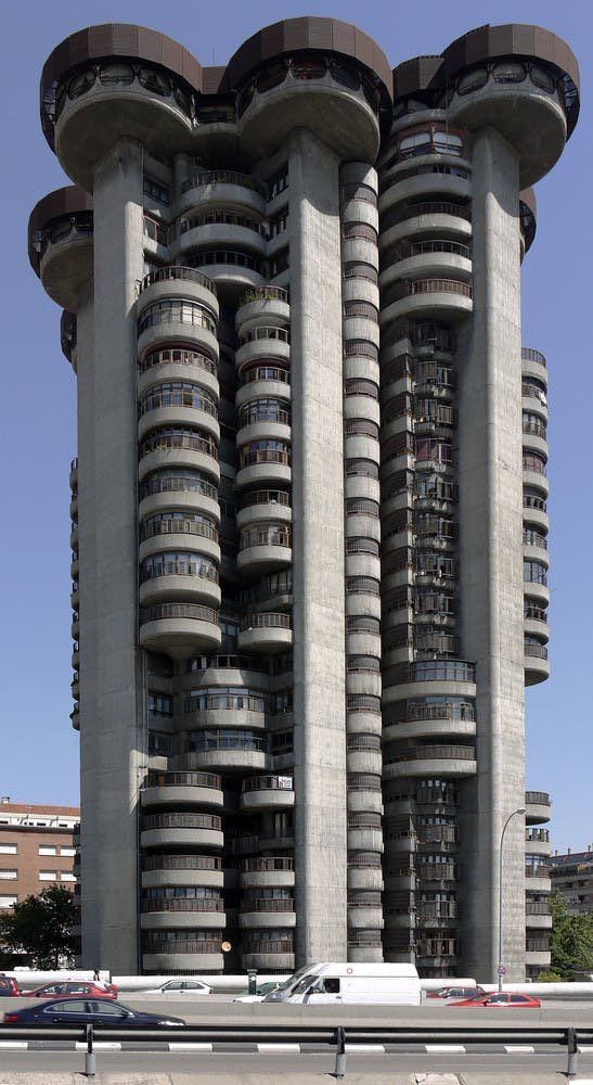 The amazing Brutalist architecture of Torres Blancas in Madrid, Spain
