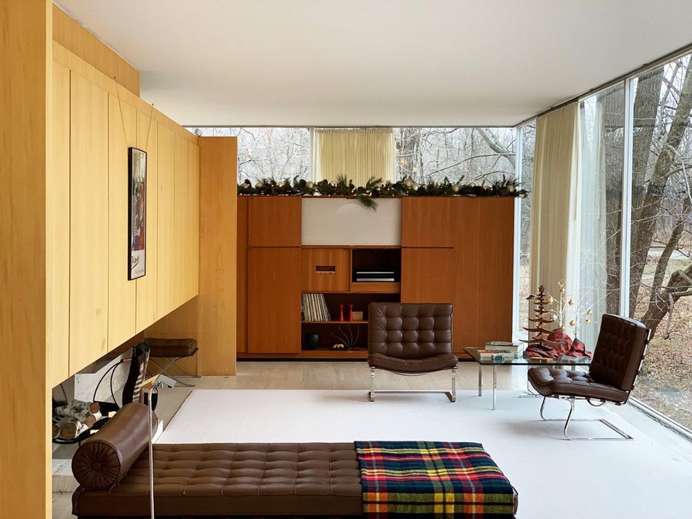 The Farnsworth House by Ludwig Mies van der Rohe