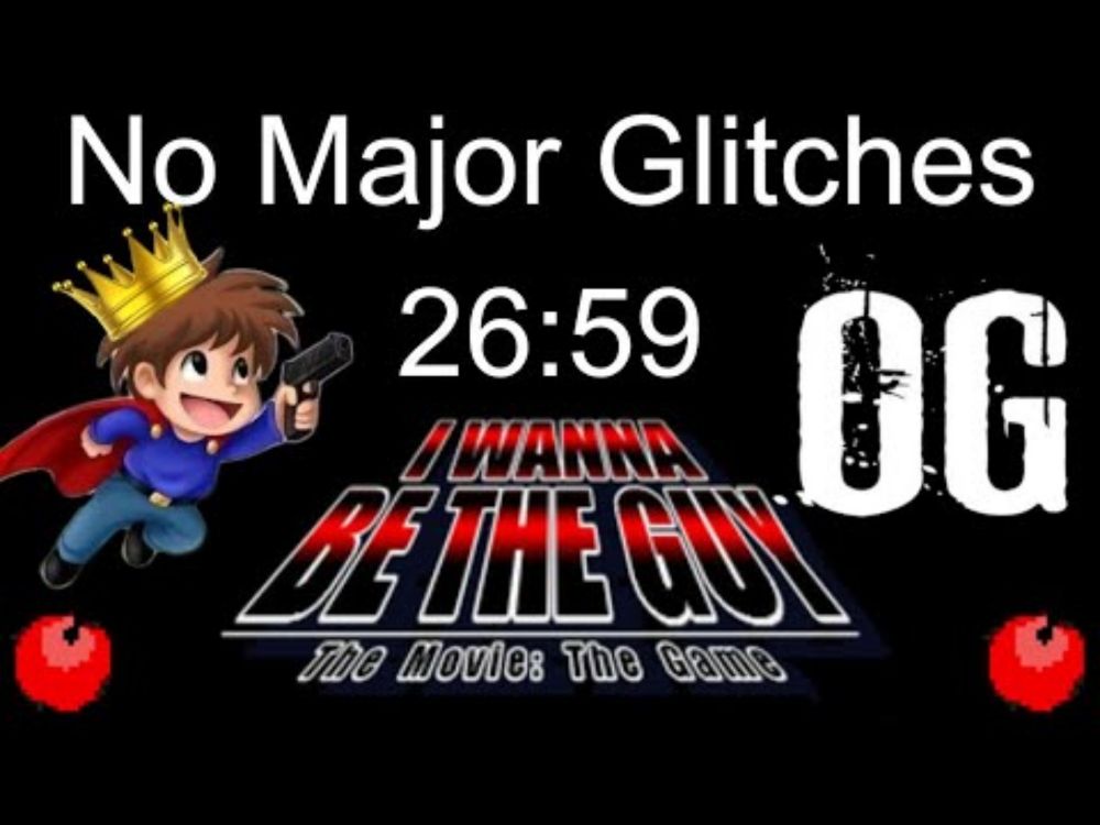 I Wanna Be the Guy (OG) No Major Glitches Speedrun 26:59 [WR]