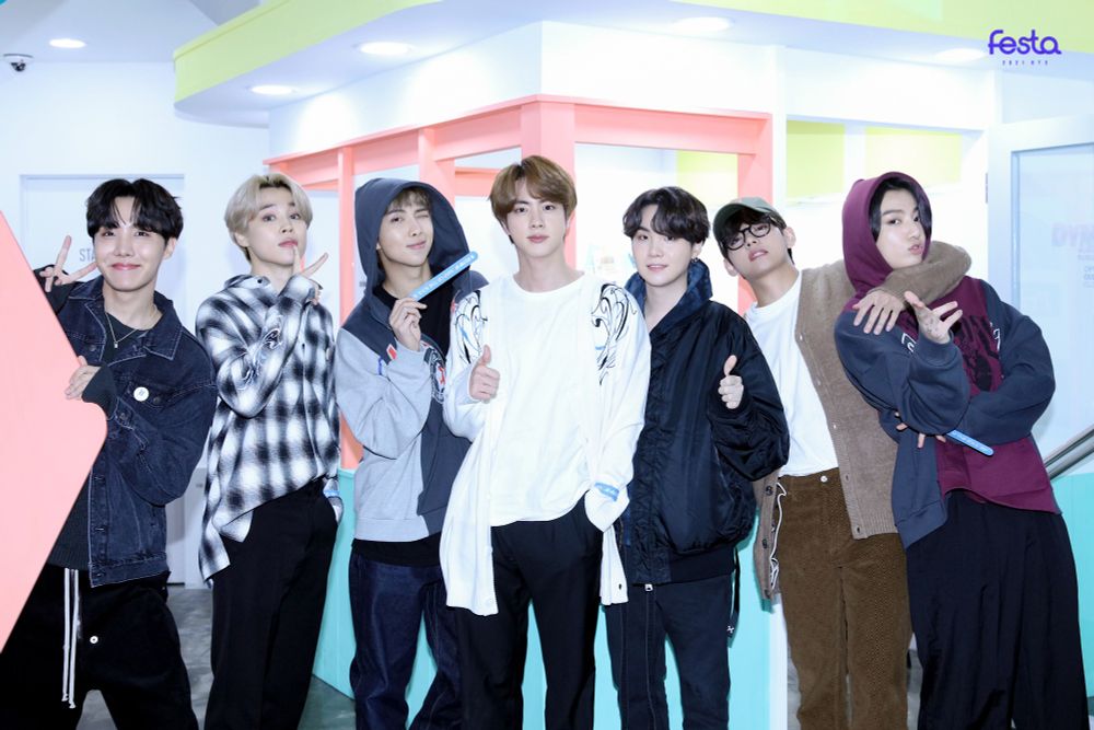 Foto do BTS de 2020