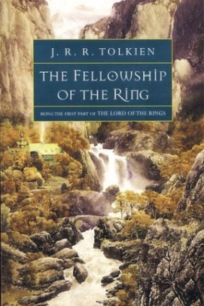 The cover for The Lord of the Rings: The Fellowship of the Ring by JRR Tolkien.