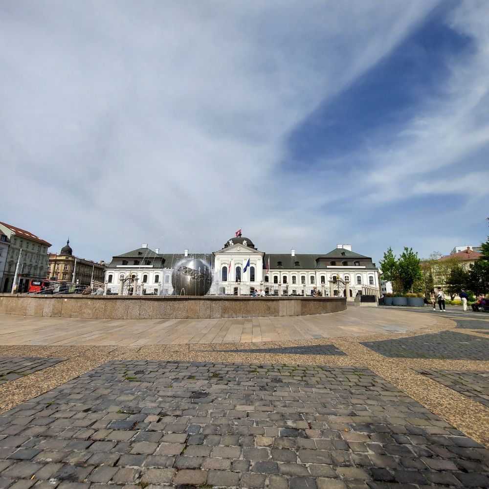 Der Präsidentenpalast in Bratislava.