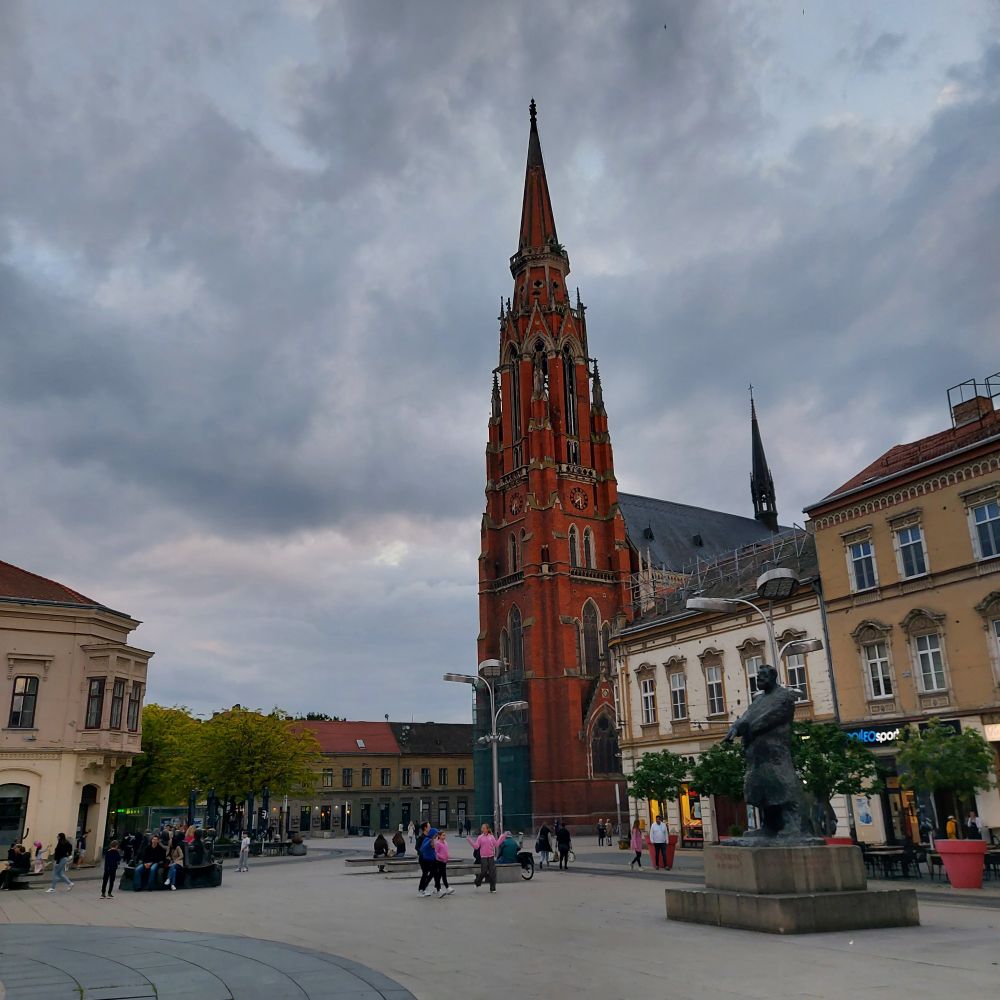Ante Starčević steht auf dem Sockel. Wenn der wüsste, dass wir einfach so in seine Nation eingereist sind.