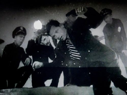 Opening shot from Sunset Boulevard. Face down in the pool.