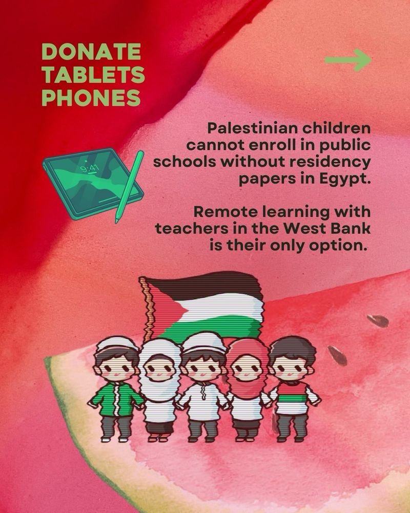 Palestinian children cannot enroll in public schools without residency papers in Egypt. Remote learning with teachers in the West Bank is their only option.