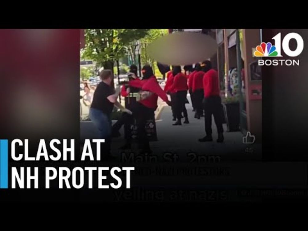 Video shows group's neo-Nazi demonstration in NH, fight during march