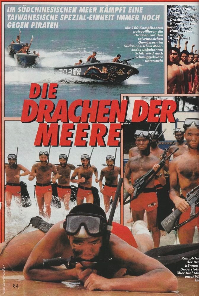 Scan aus LIMIT Nr. 9/96 – Taiwanische Spezialeinheiten kämpfen gegen moderne Piraten