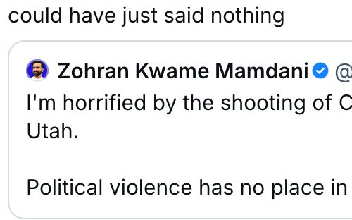 "could have just said nothing"