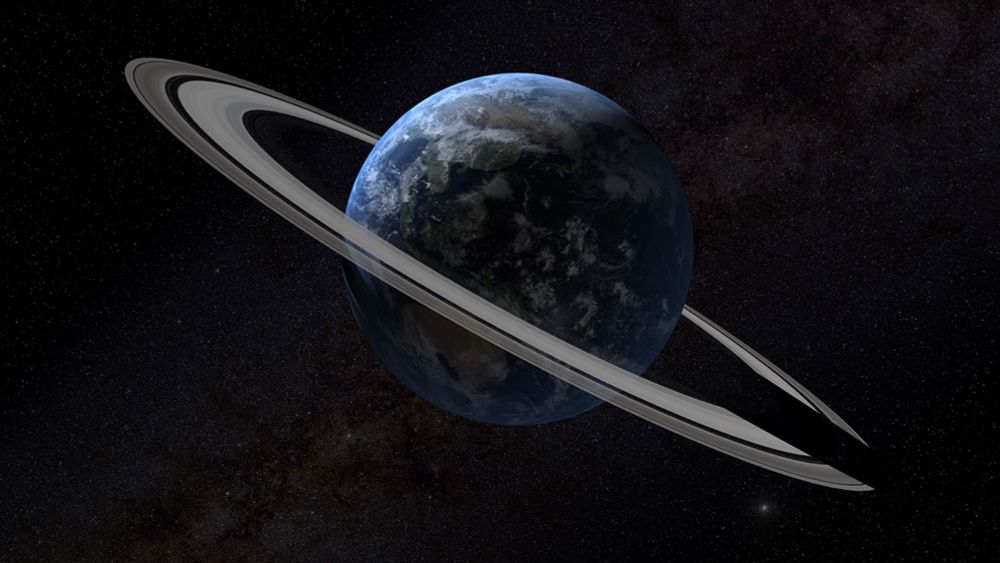 The Earth Might Have Been a Ringed Planet Long Ago