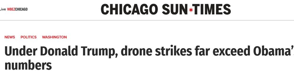 Headline from Chicago Sun Times article states 