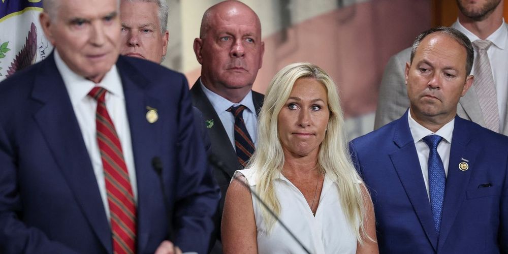 Georgia Rep. Marjorie Taylor Greene made a blistering attack on the GOP Saturday — and suggested she was close to being done with the party."I don't know if the Republican Party is leaving me, or if I'm kind of not relating to the Republican Party as much anymore," Greene told the Daily Mail. "The c...