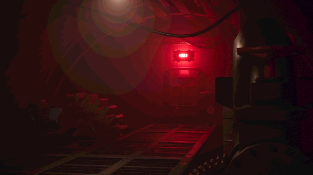 sorta retro style aesthetic mixed with industrial meshes, from another pov