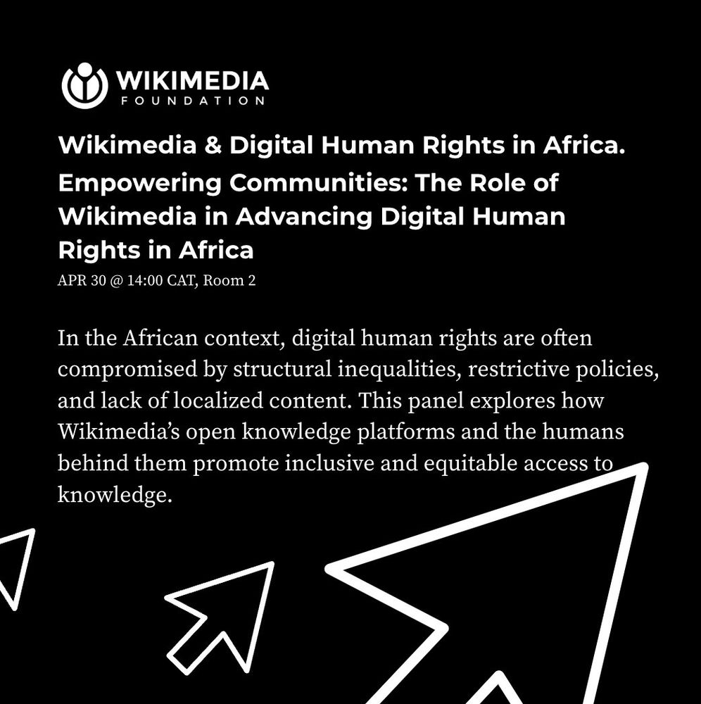 An image with the name and details of a DRIF2025 session that Wikimedians will host, which is also available in the blog post linked at the beginning of thread.