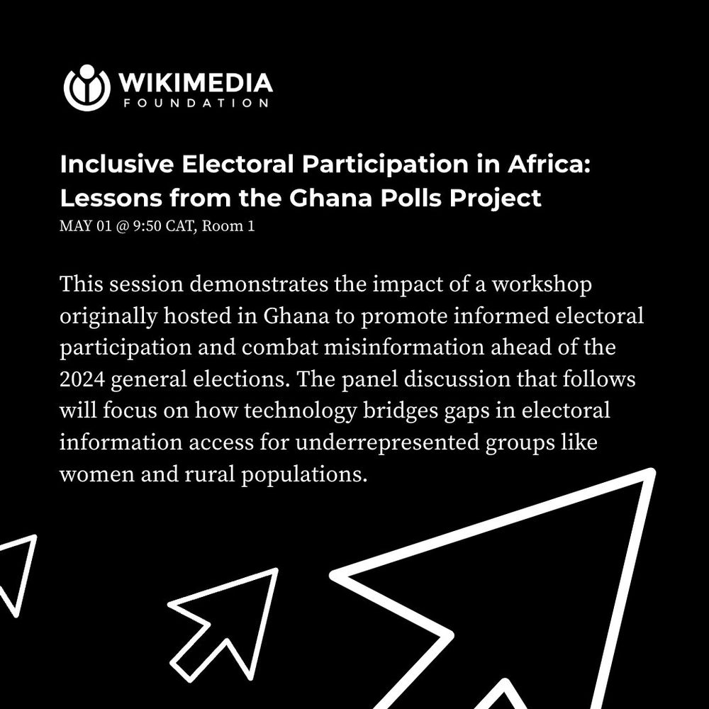 An image with the name and details of a DRIF2025 session that Wikimedians will host, which is also available in the blog post linked at the beginning of thread.