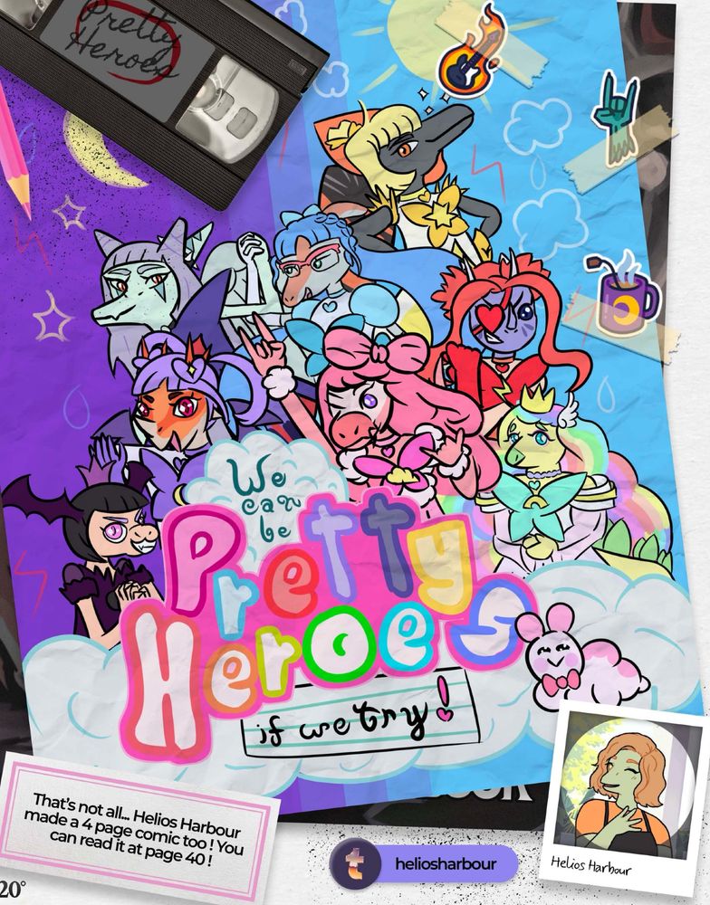 art by heliosharbour of the Pretty Heroes 