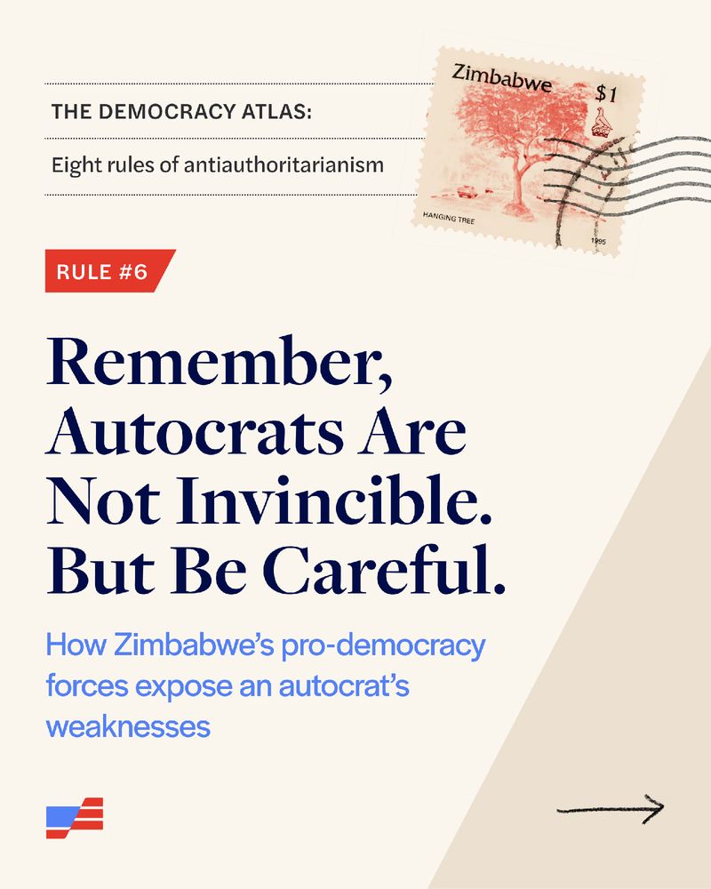 Rule 6: Remember — autocrats are not invincible. But be careful.
How Zimbabwe’s pro-democracy forces expose autocratic weaknesses →