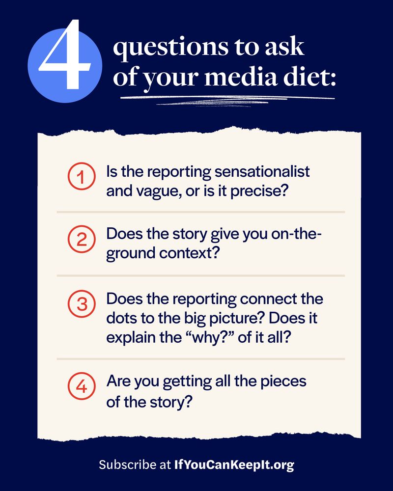4 Questions to ask of your media diet