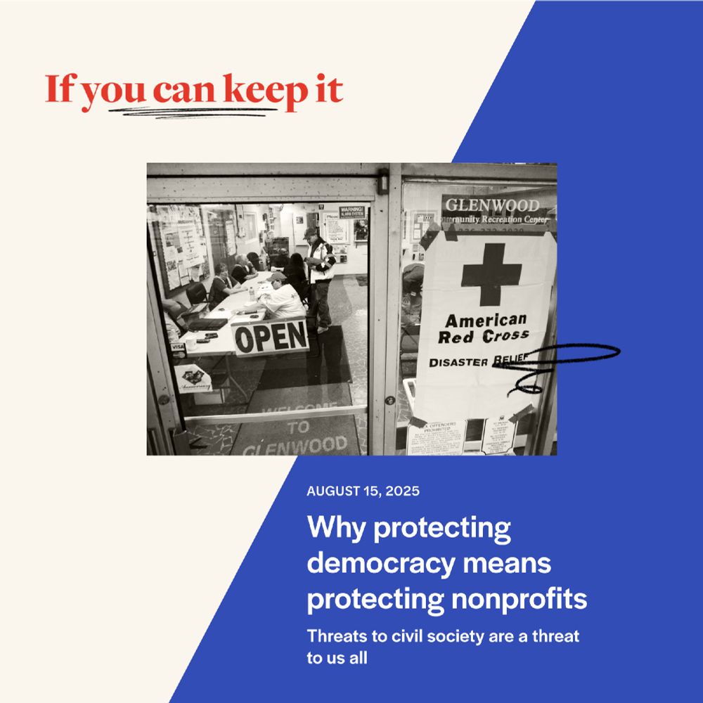 Why protecting democracy means protecting nonprofits Threats to civil society are a threat to us all