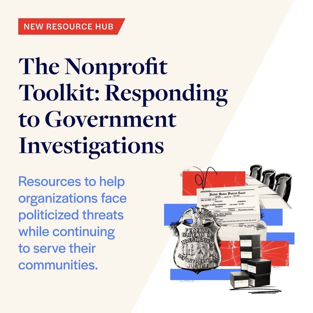 Nonprofit Toolkit: Resources for organizations facing government investigations