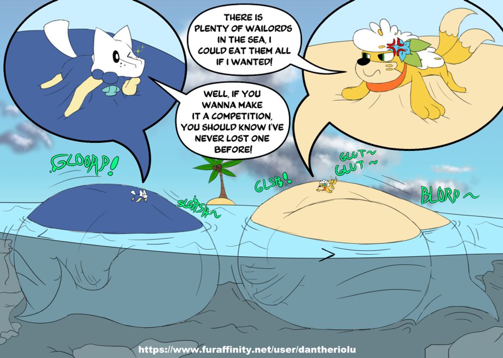 Furry vore art, mass vore