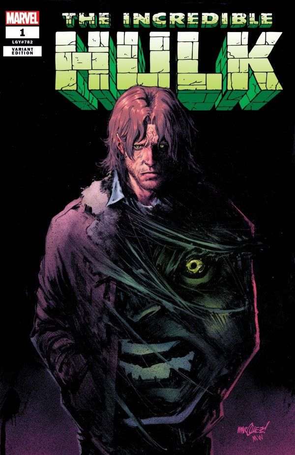 a picture of Bruce Banner with long hair