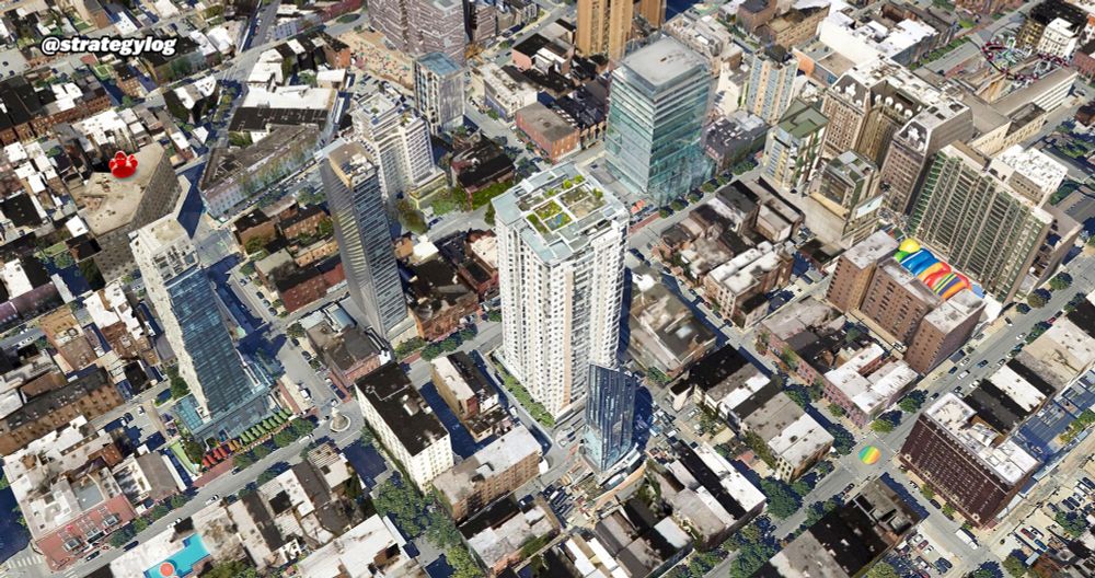 Midtown Baltimore's parking lots filled with high rise towers of affordable housing and artist / maker studios, plus a roller coaster on top of Chase Brexton because patients deserves a bit of rooftop fun, and an inflatables sculpture park, and a bit of trad and/or queer traffic calming roundabouts.