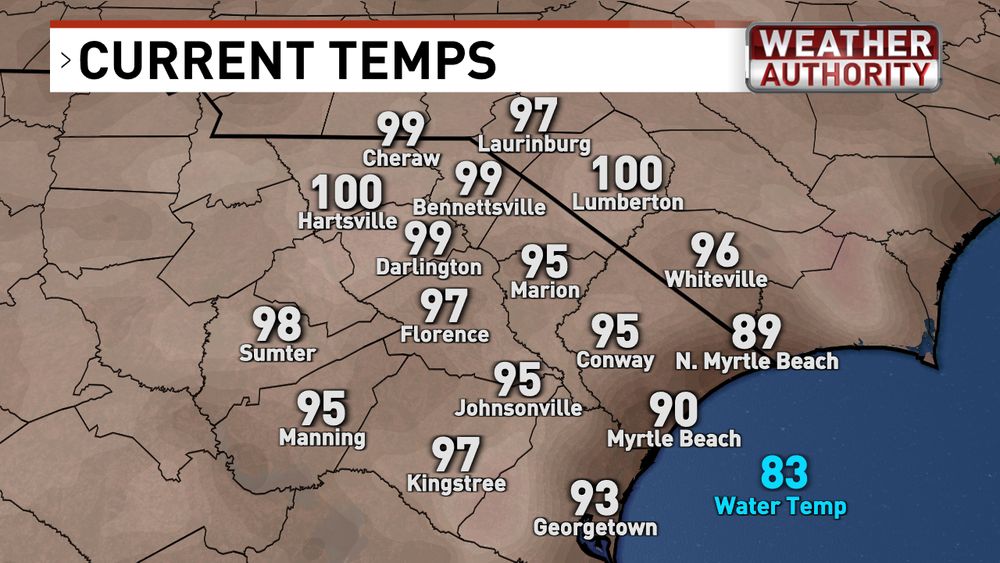 current temps 3:30pm Tuesday