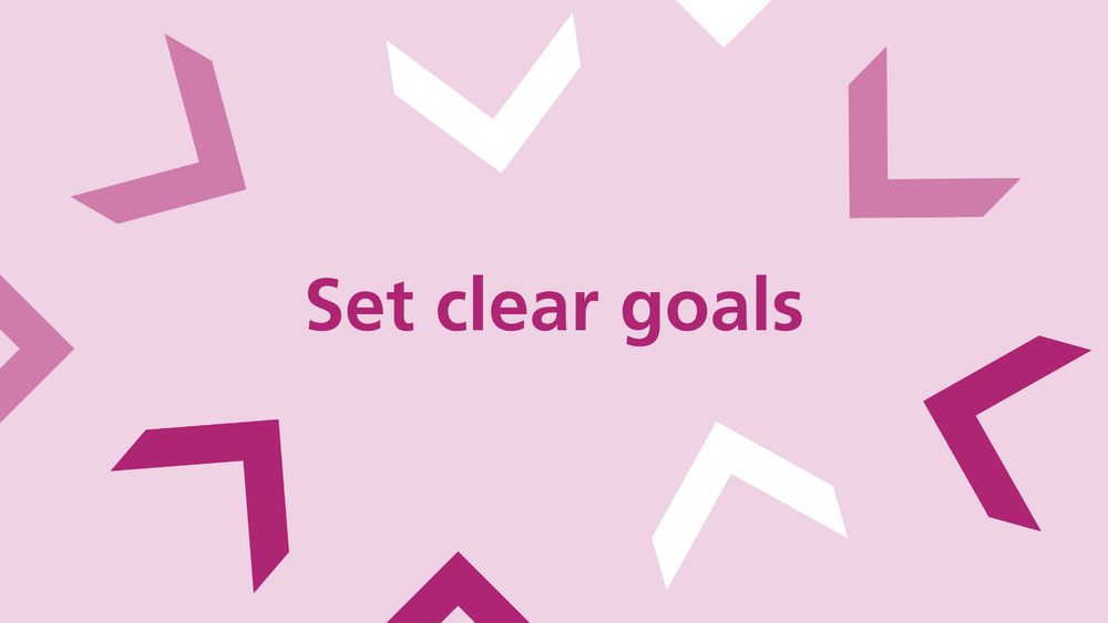 set clear goals