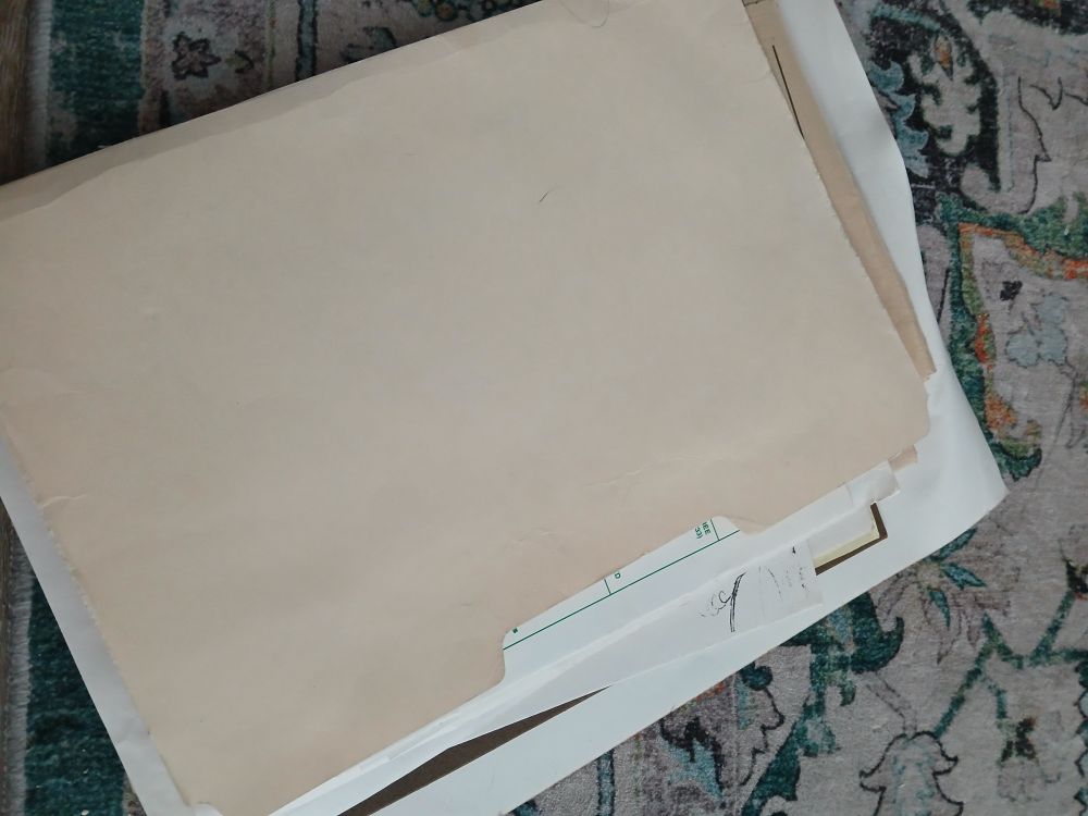 A mysterious manila file...OF MYSTERY!!
