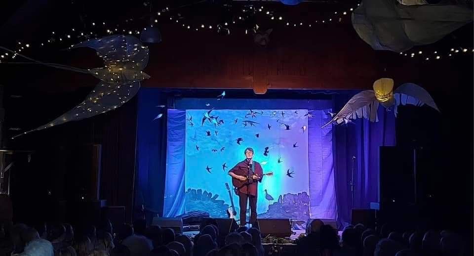 Karine Polwart onstage at Allen Valleys Folk Festival 2023