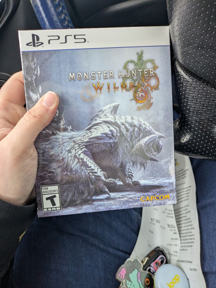 Steel book edition of Monster Hunter Wilds