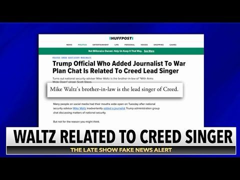 Creed Weighs In On Mike Waltz's Signal Scandal