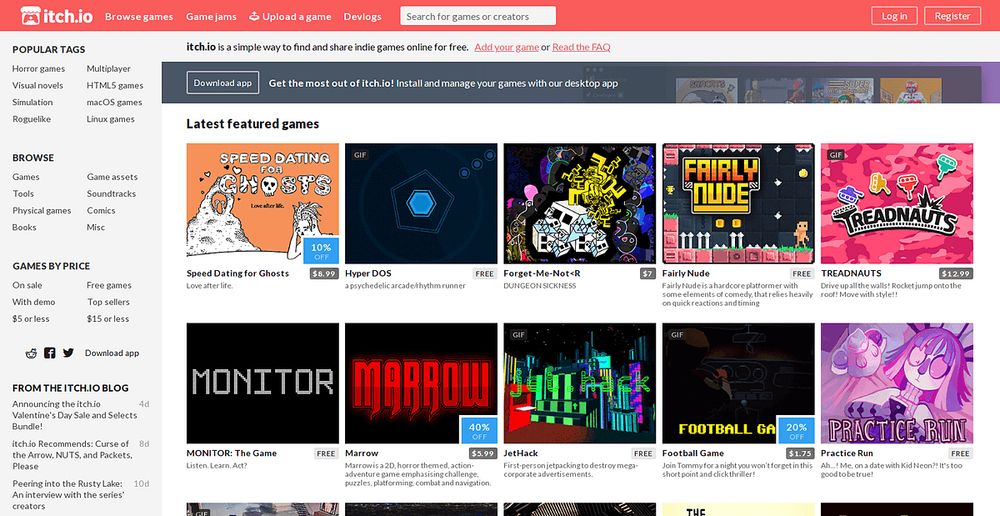 Download the latest indie games