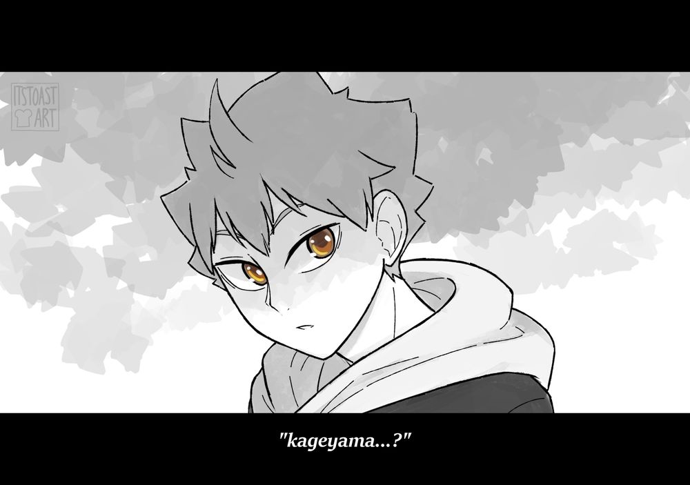 #art - haikyuu - comic - panel 1

hinata: "kageyama...?" 