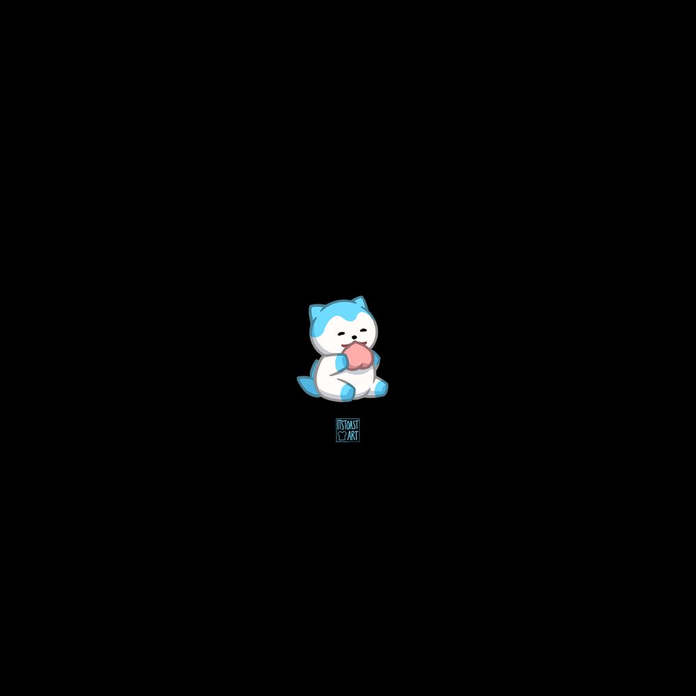 #art - fire emblem engage - a small sommie eating a peach
