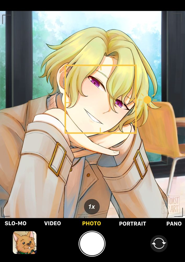 ensemble stars - hiyori smiling at the camera