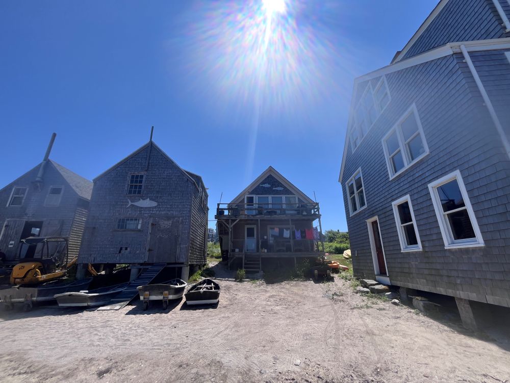 Sea shanties off the coast of Maine on an island with few roads or cars