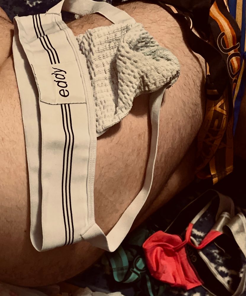 My butt with Jockstraps barely covering me.
