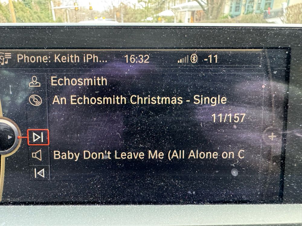 Screenshot of Echosmith song “Baby Don’t Leave Me”