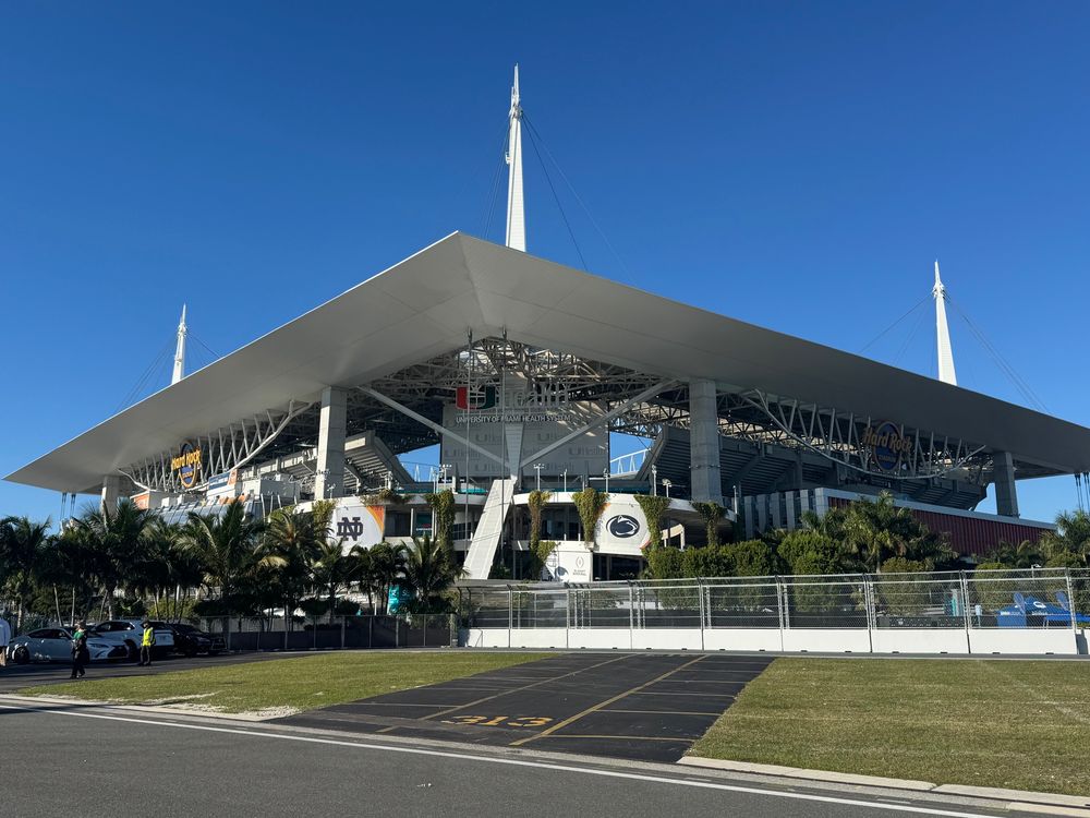Outside hard rock stadium 